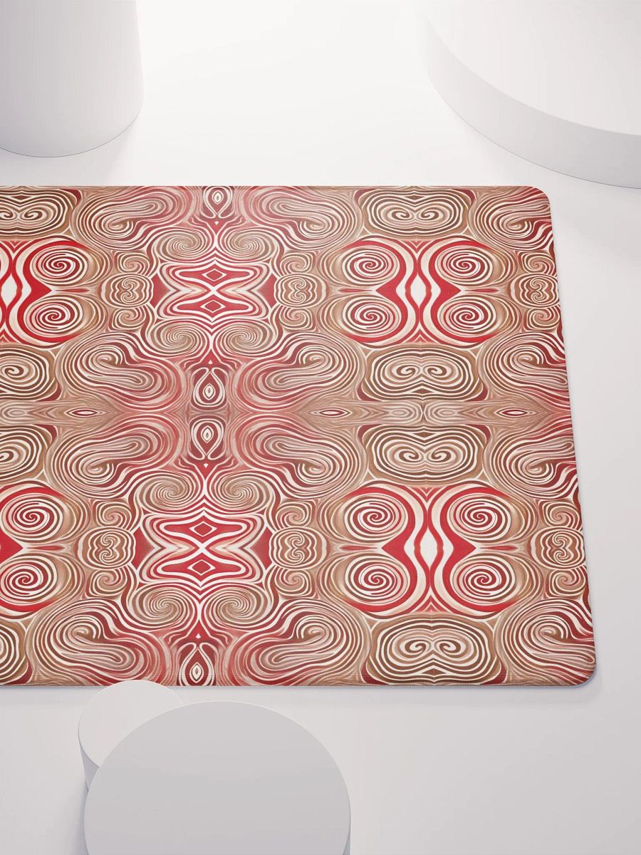 Funky Chocolate Cherry Liquid Swirls Tie-Dye Gaming Mouse Pad product image (6)