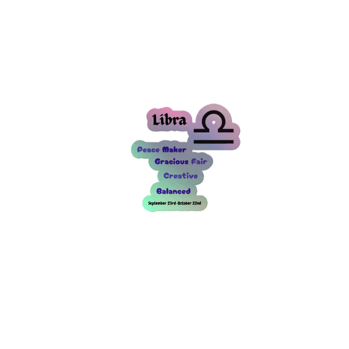 Libra Colorful Stickers product image (1)