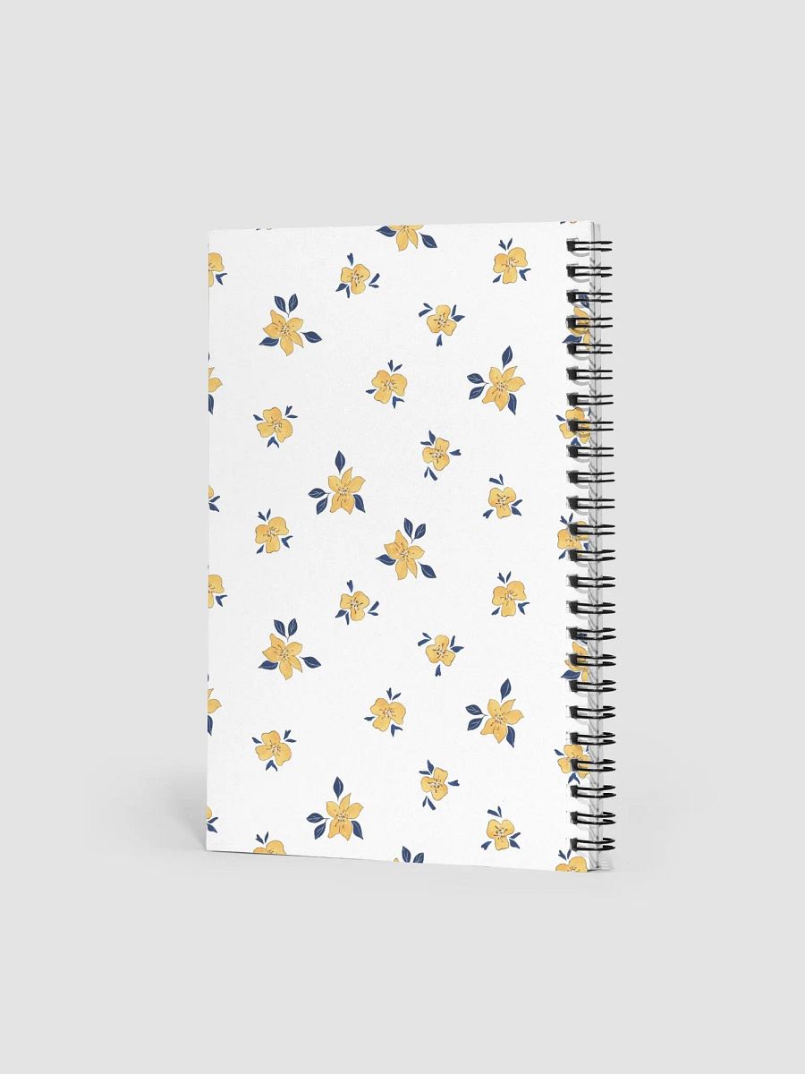 Yellow Flower Pattern Spiral Notebook product image (2)