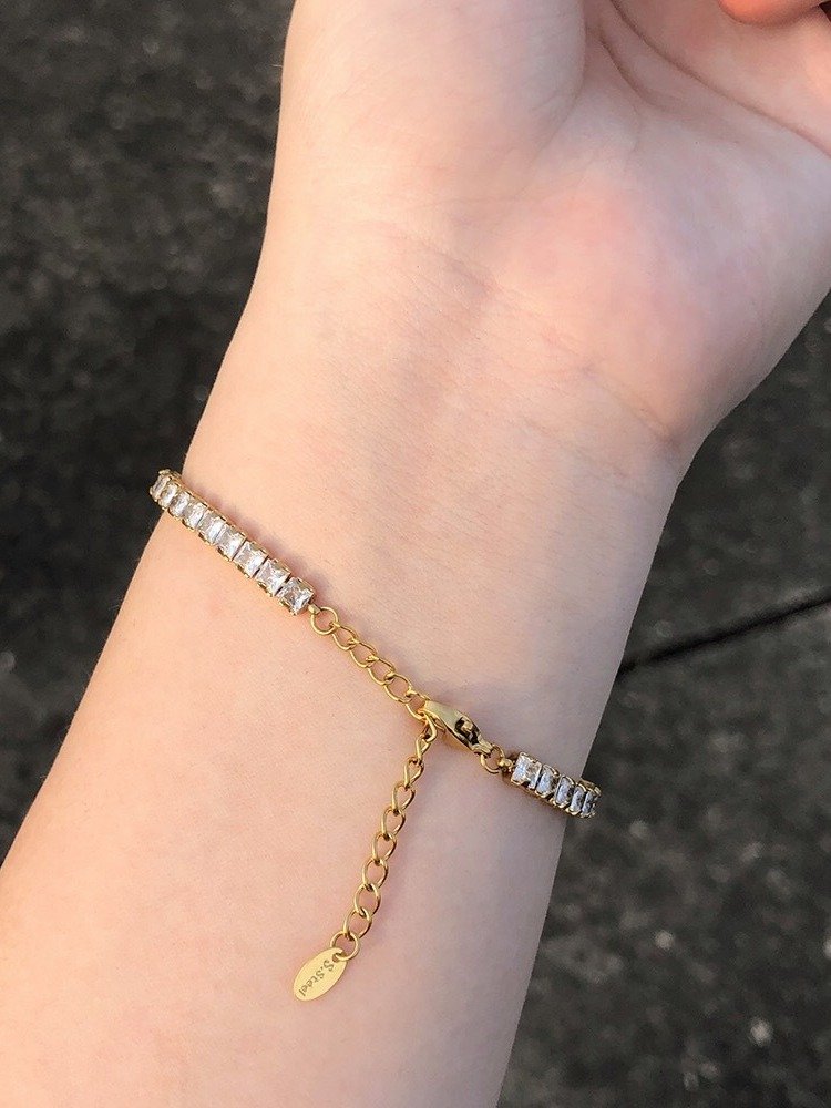 Lux Tennis Bracelet | 18K Gold Plated product image (7)