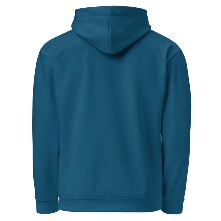 Plain Dark Blue True Summer Unisex Recycled Polyester Heavyweight Premium Hoodie by Treasure Pie product image (2)