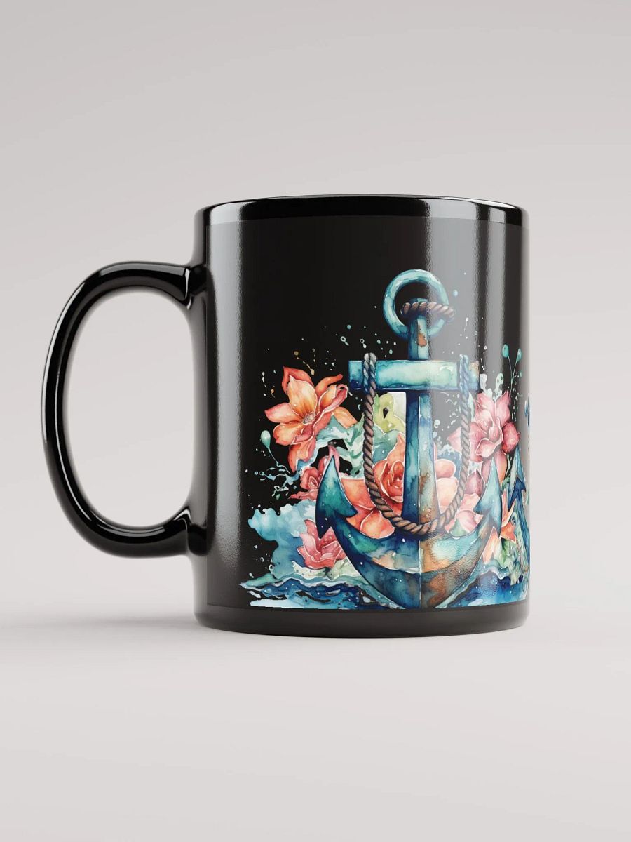 Anchored Artistry Black Mug product image (6)
