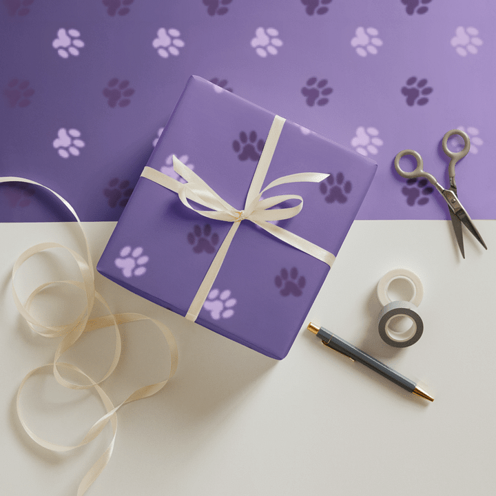 Paw Print Wrapping Paper product image (1)