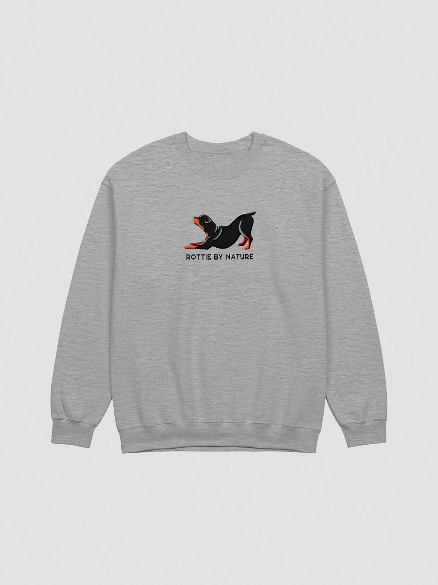 Rottie By Nature Sweatshirt (Embroidered) of a Rottweiler product image (4)
