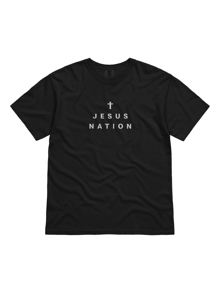 Jesus Nation Essential Tee (Midnight Black) product image (1)