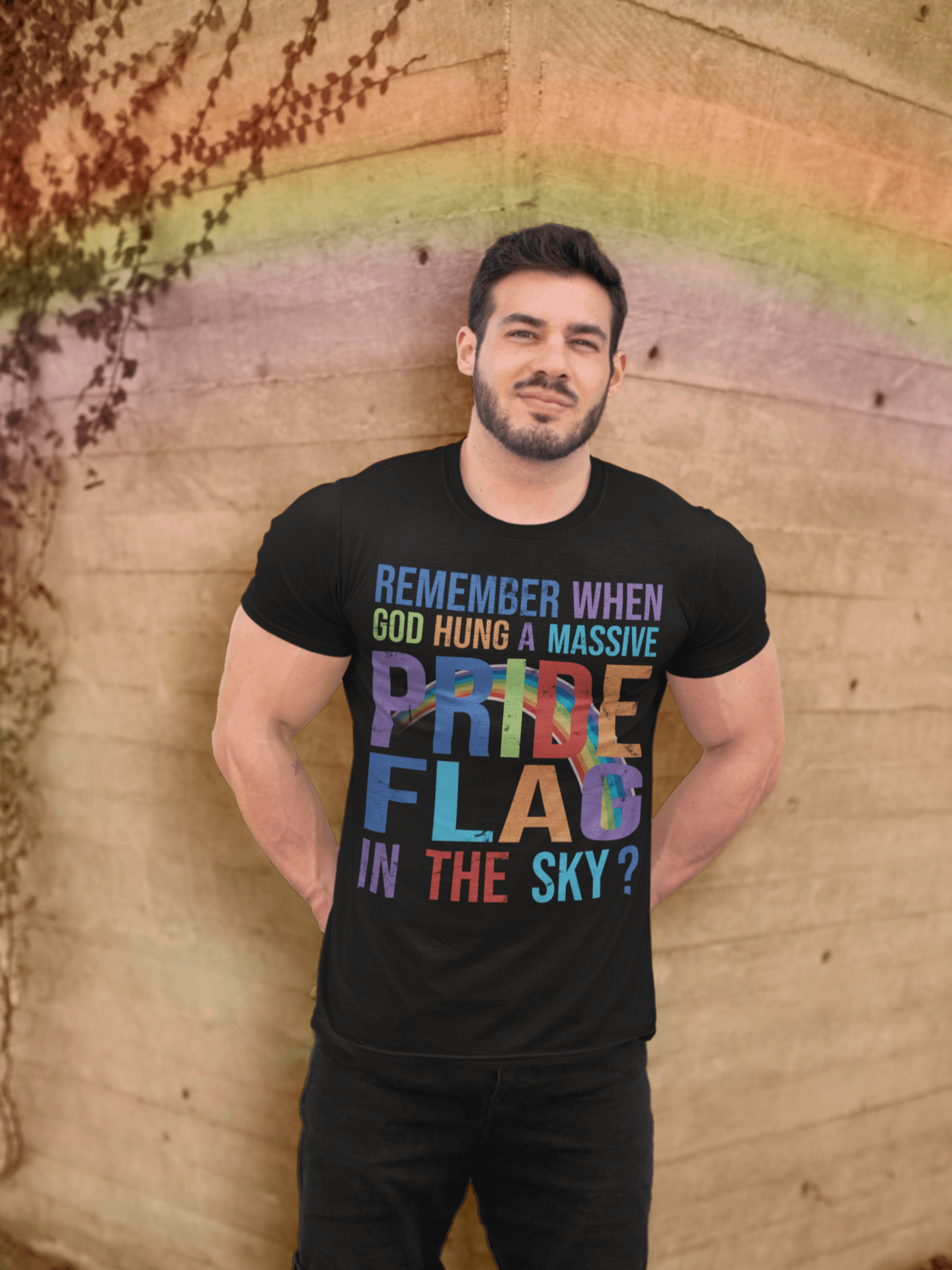 Pride Flag in the Sky T-Shirt - Being Liberal product image (2)