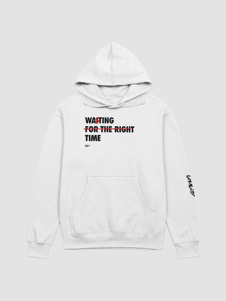 WASTING TIME HOODIE - WHITE product image (1)