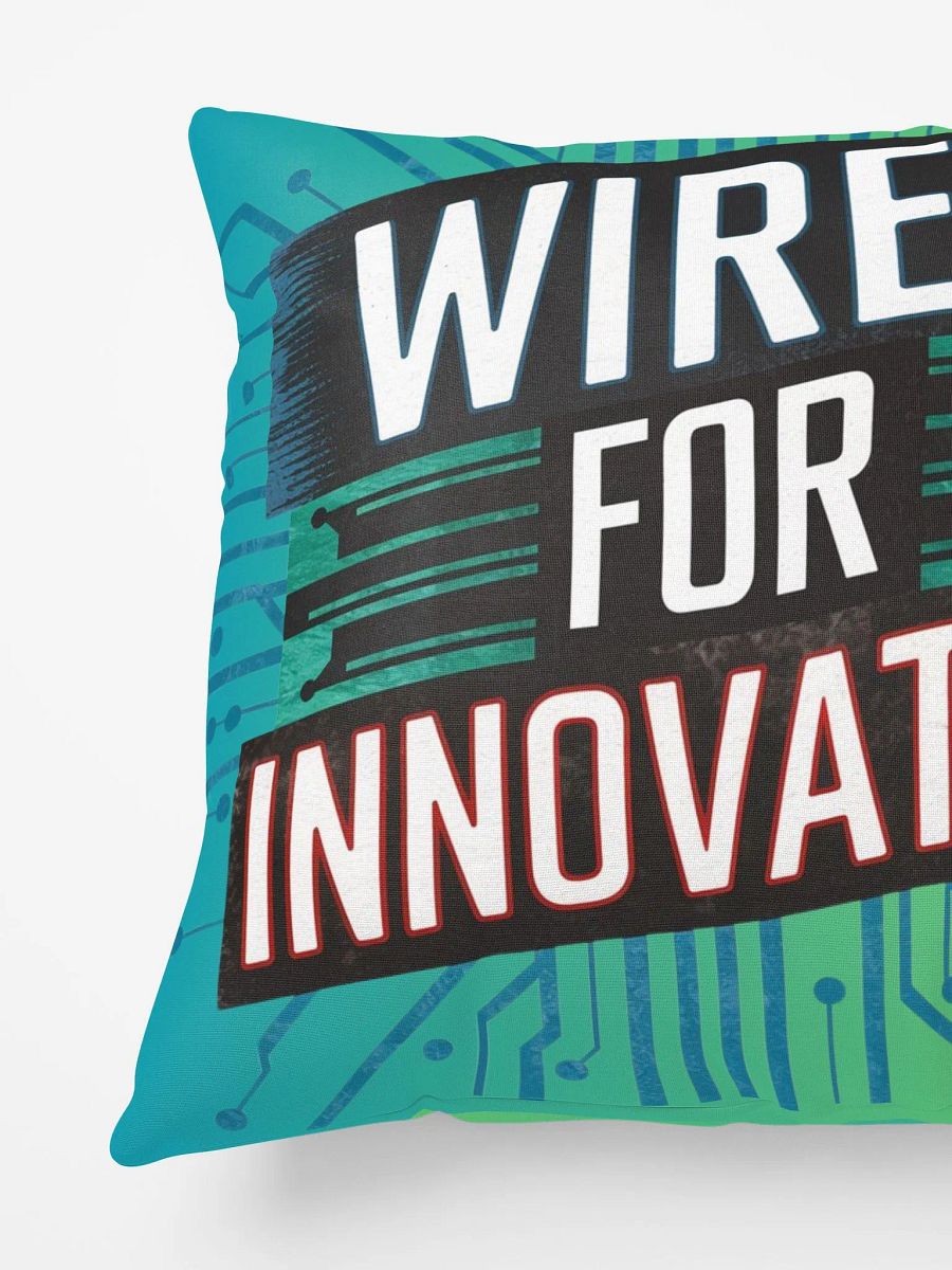 Wired For Innovation Code Design Throw Pillow for Tech Geeks product image (3)
