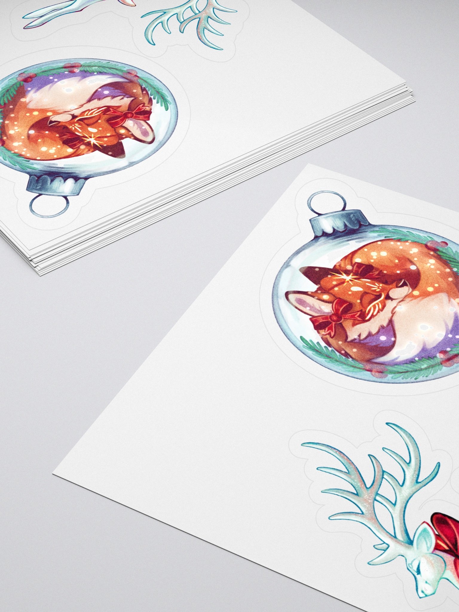 Snowy christmas | Kiss-cut sticker sheet product image (4)