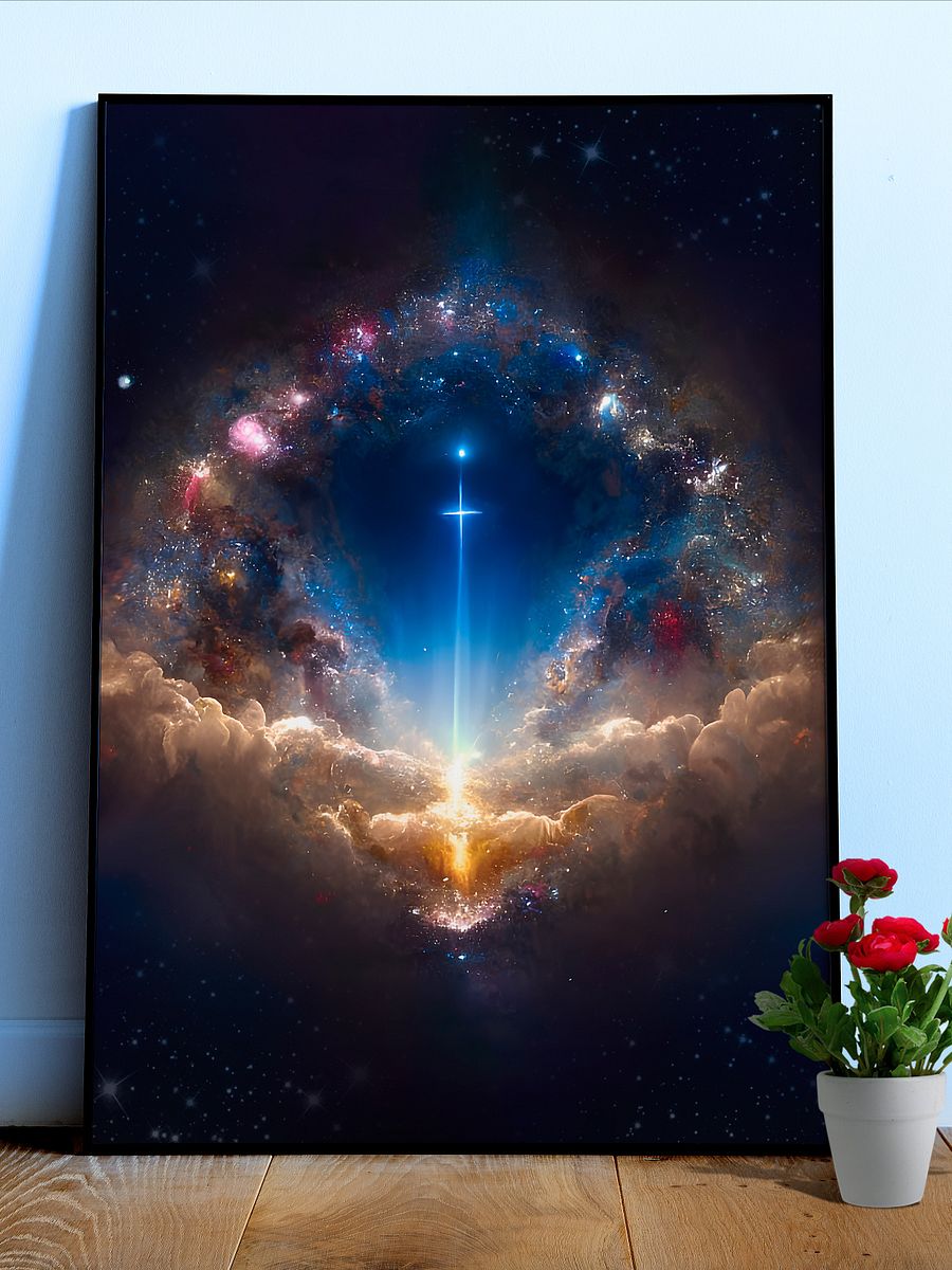 Heaven's Gate #1.2 — vibrant space poster, ethereal yoga print, abstract art, spiritual wall decor, aura poster, astrology poster, astronomy poster product image (1)