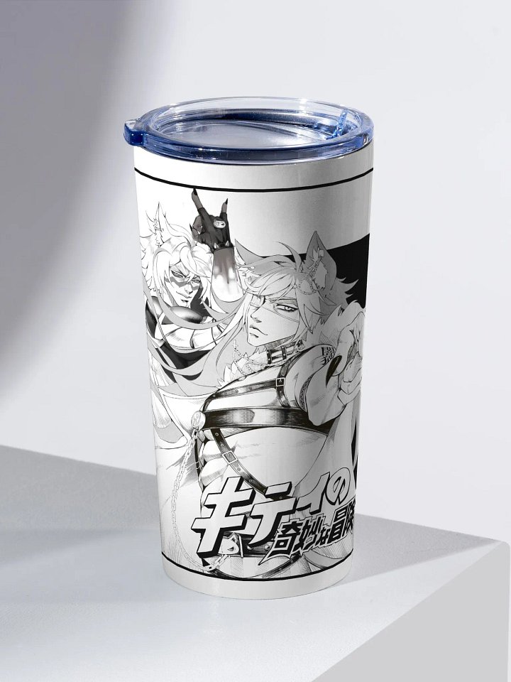 Kitty's Adventure Tumbler - Black and White product image (2)