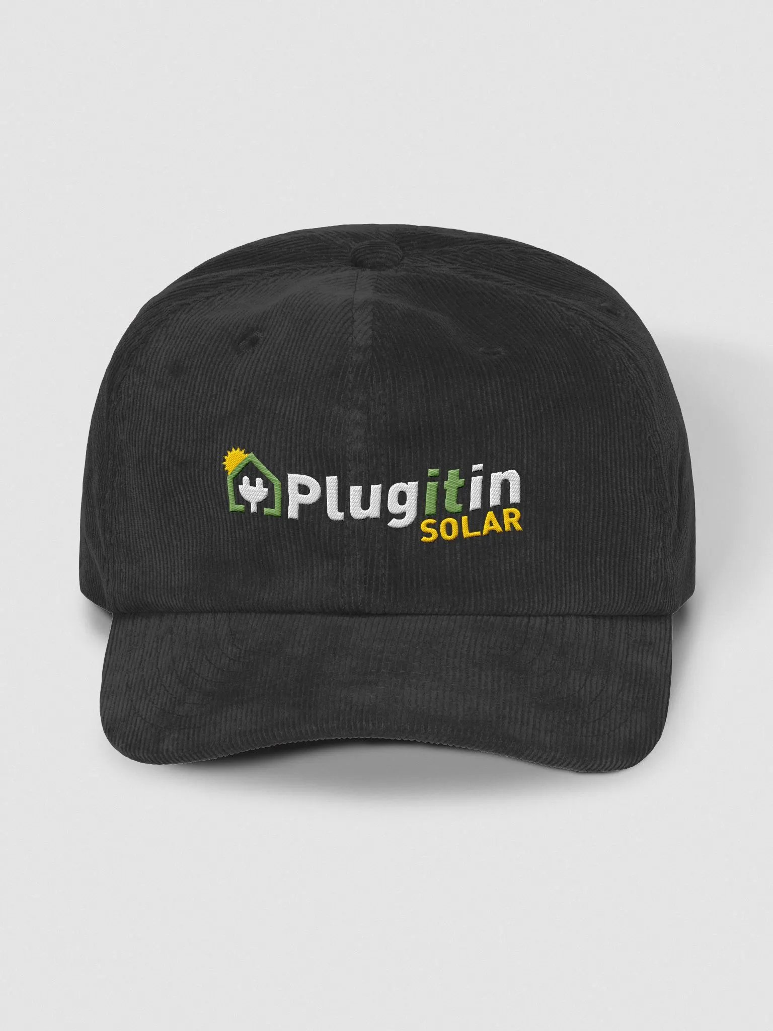 Plug It In Solar High-Quality Corduroy Dad Hat product image (1)