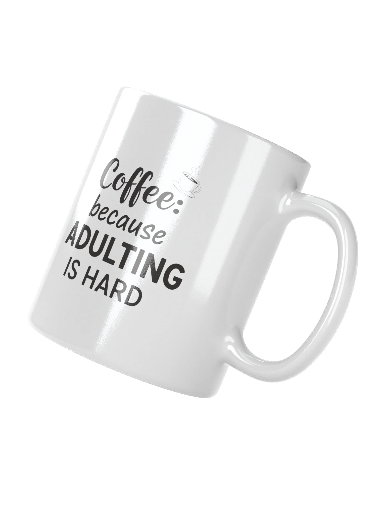 Coffee Because Adulting Is Hard Mug – Funny, Durable Ceramic Coffee Cup for Stress Relief & Daily Motivation product image (3)