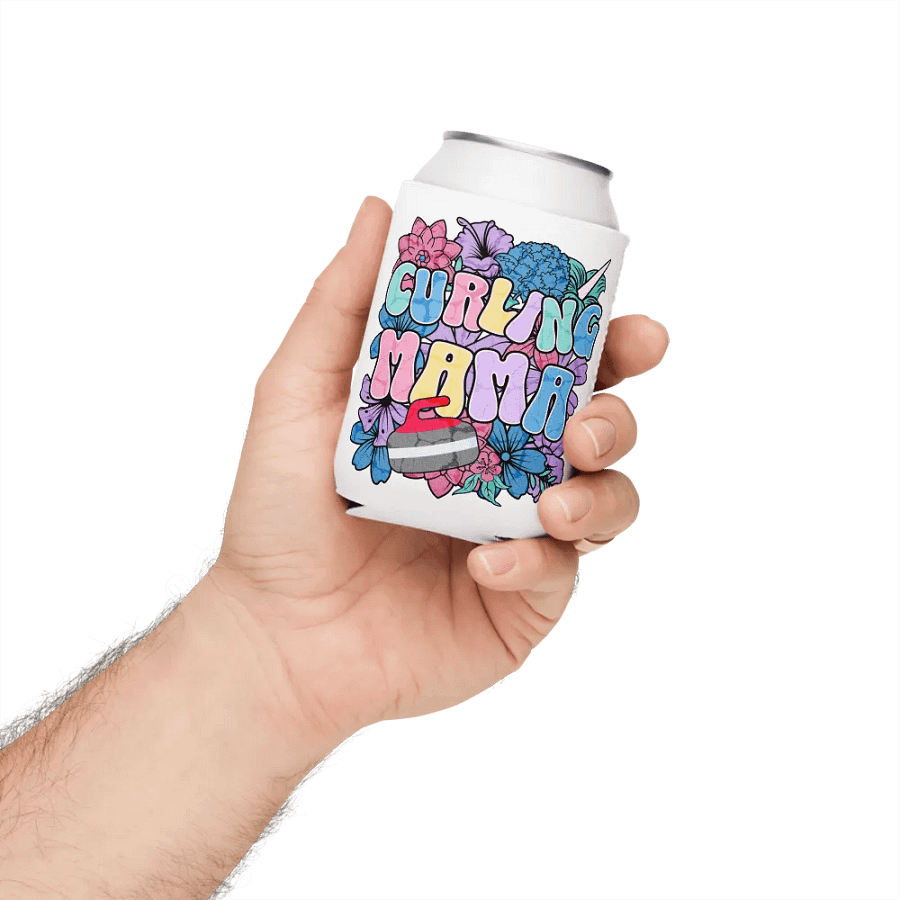 Curling Mama Floral Can Cooler product image (4)