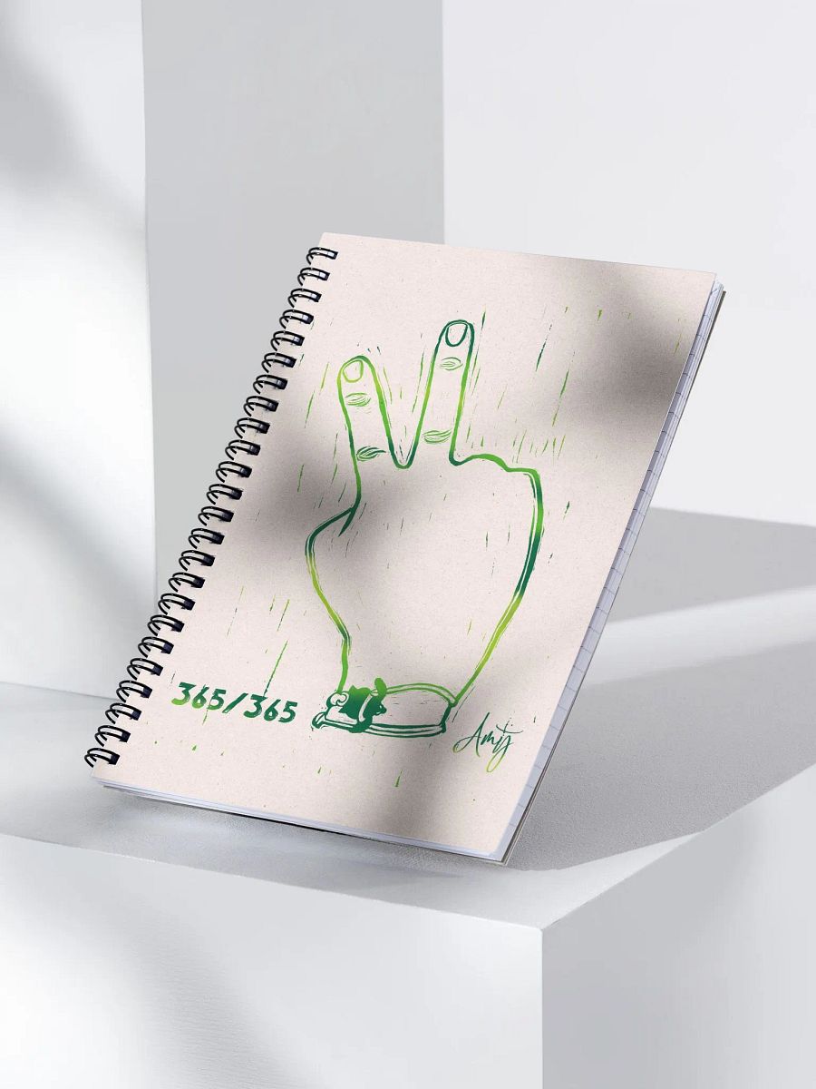 Linocut Peace Notebook product image (3)