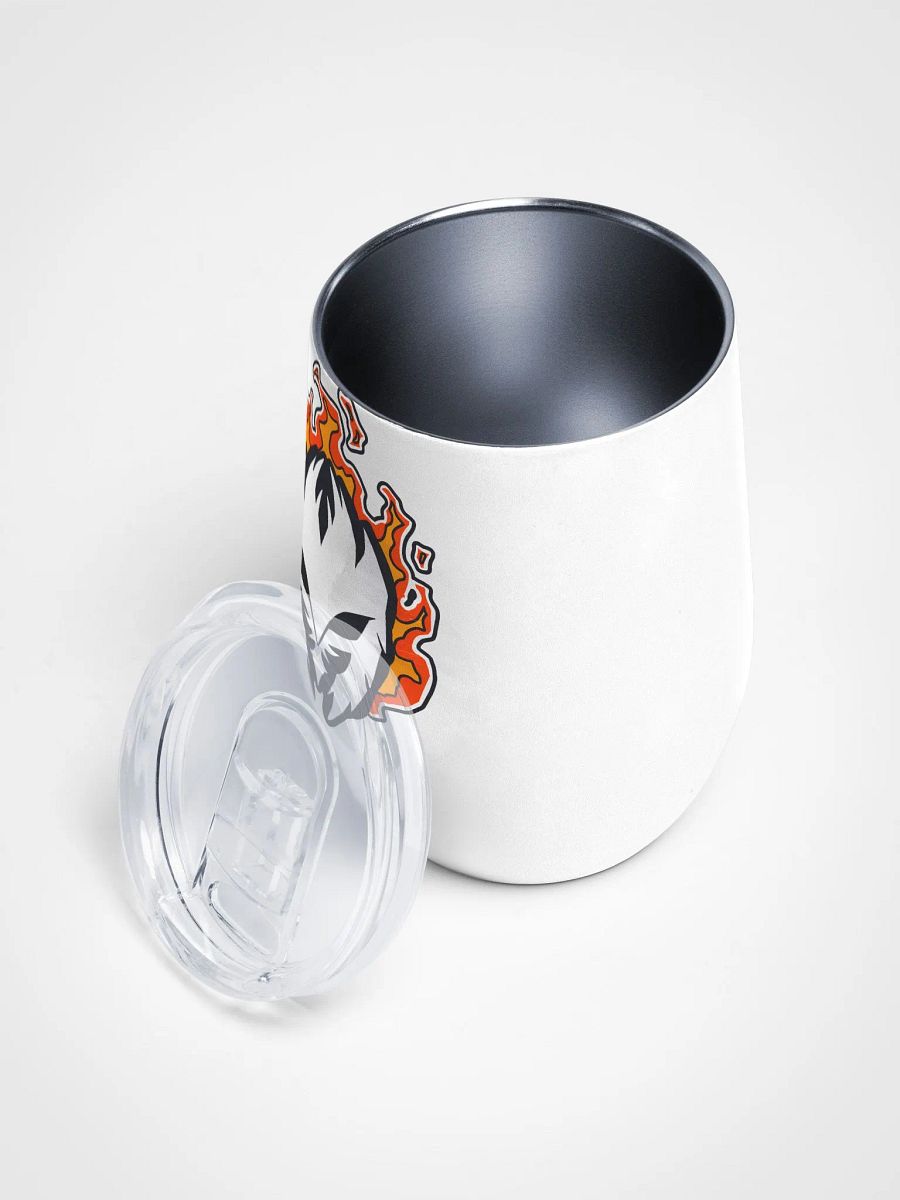 Mask Icon v2 (White) Wine Tumbler product image (1)