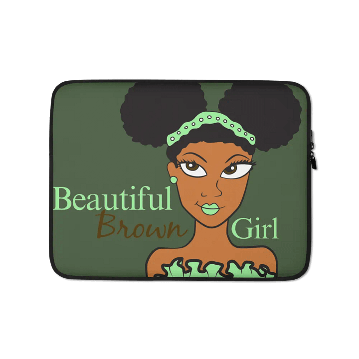 Beautiful Brown Girl Laptop Sleeve - Cinnamon product image (2)