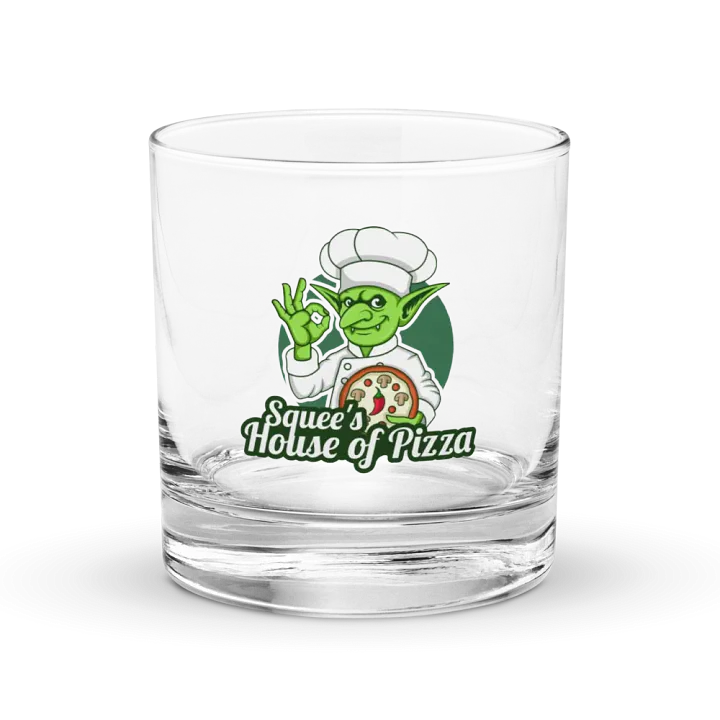 Squee’s House of Pizza Rocks Glass product image (1)