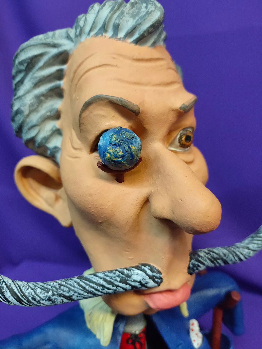 Extraordinária estatueta Salvador Dali, caricatura moderna, peça de autor product image (11)