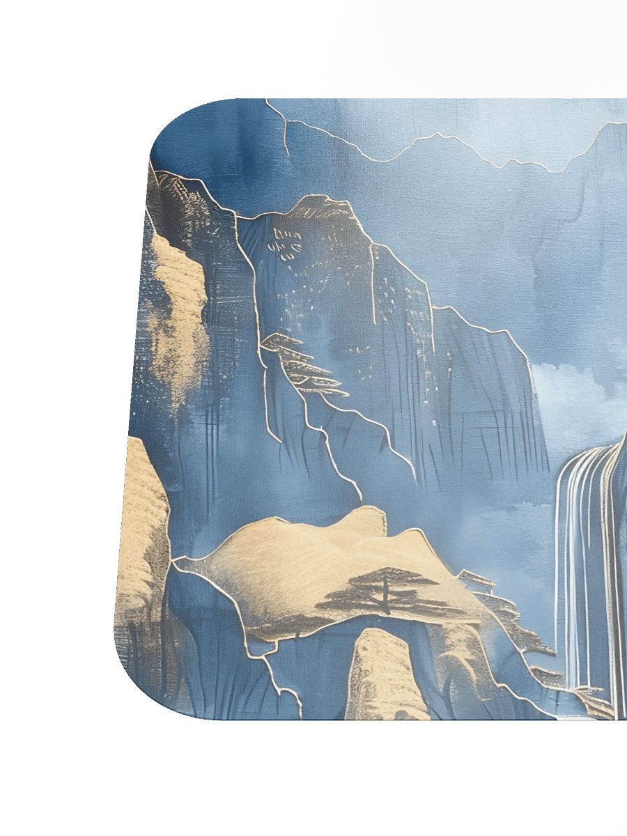 Blue and Gold Mountains Mouse Pad by Treasure Pie product image (7)