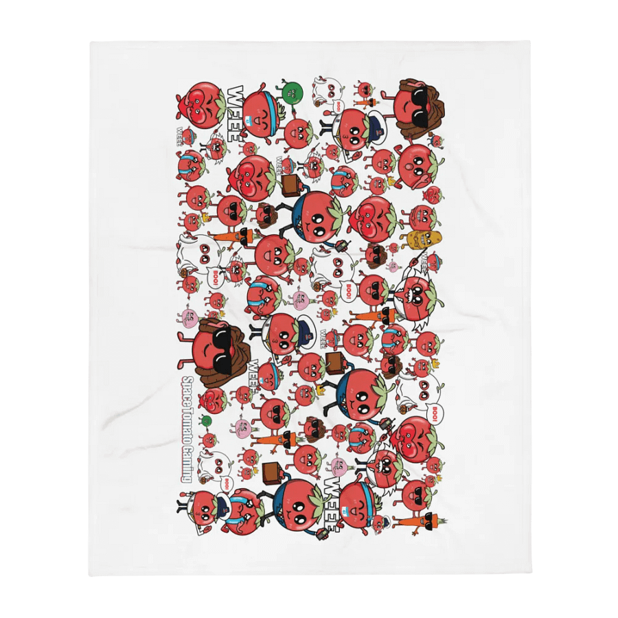Tomato CONJUCTION Blanket| Space Tomato Gaming Throw Blanket product image (1)