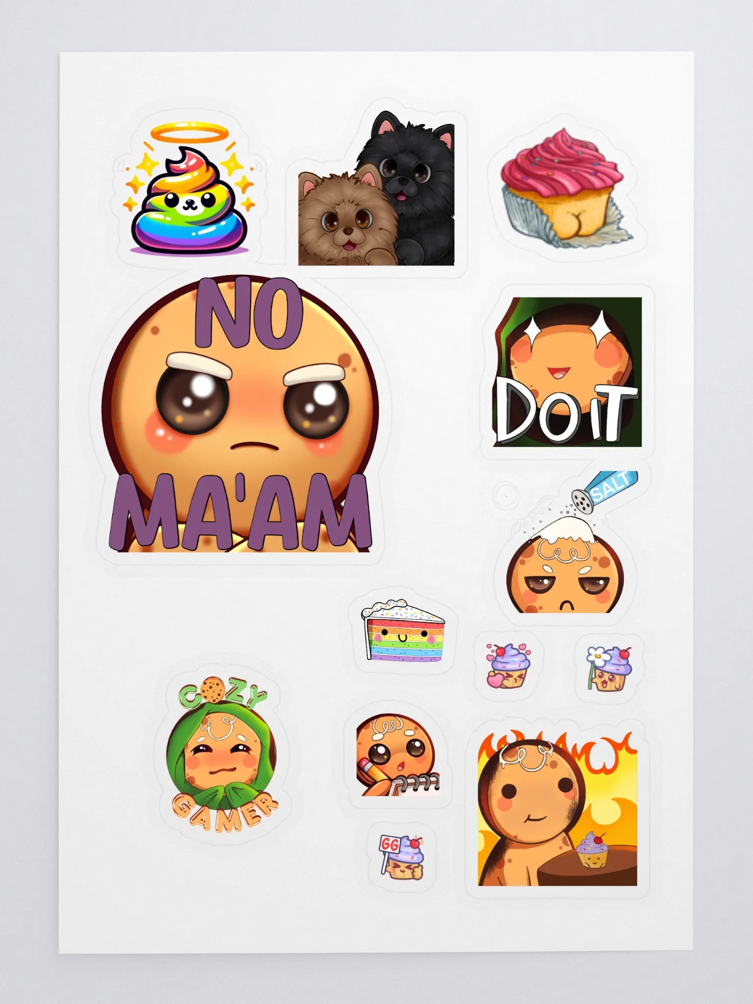 Whimsical Emoji Sticker Sheet product image (3)