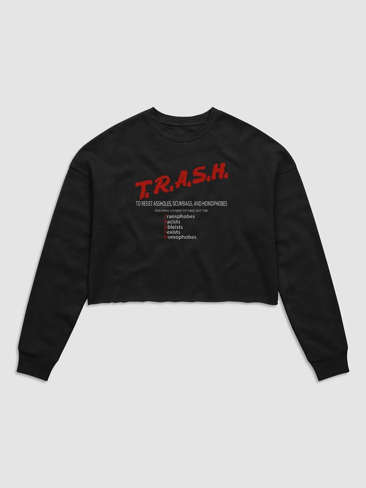 TRASH Crop Sweatshirt product image (1)