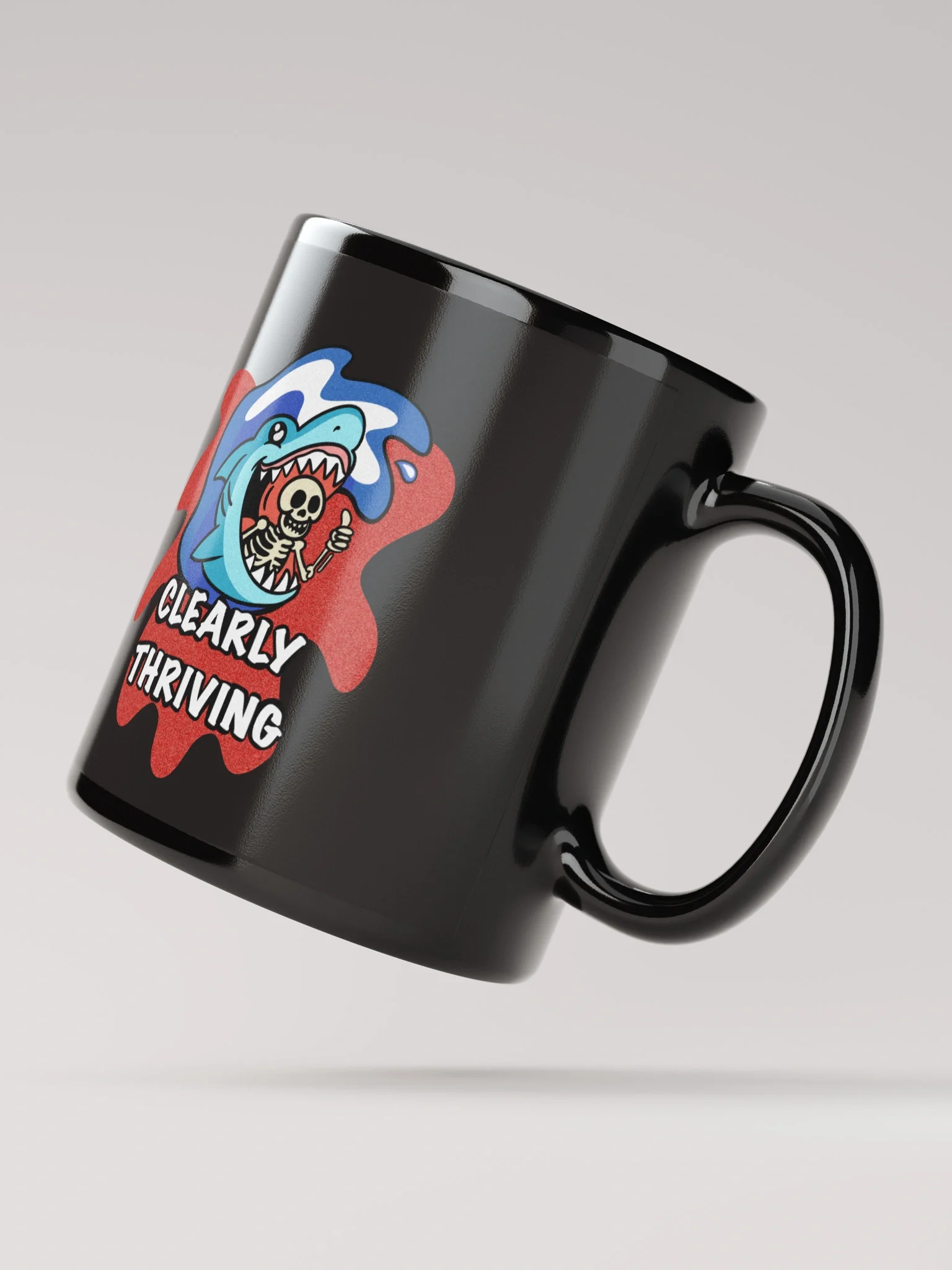 Clearly Thriving Mug Black product image (3)