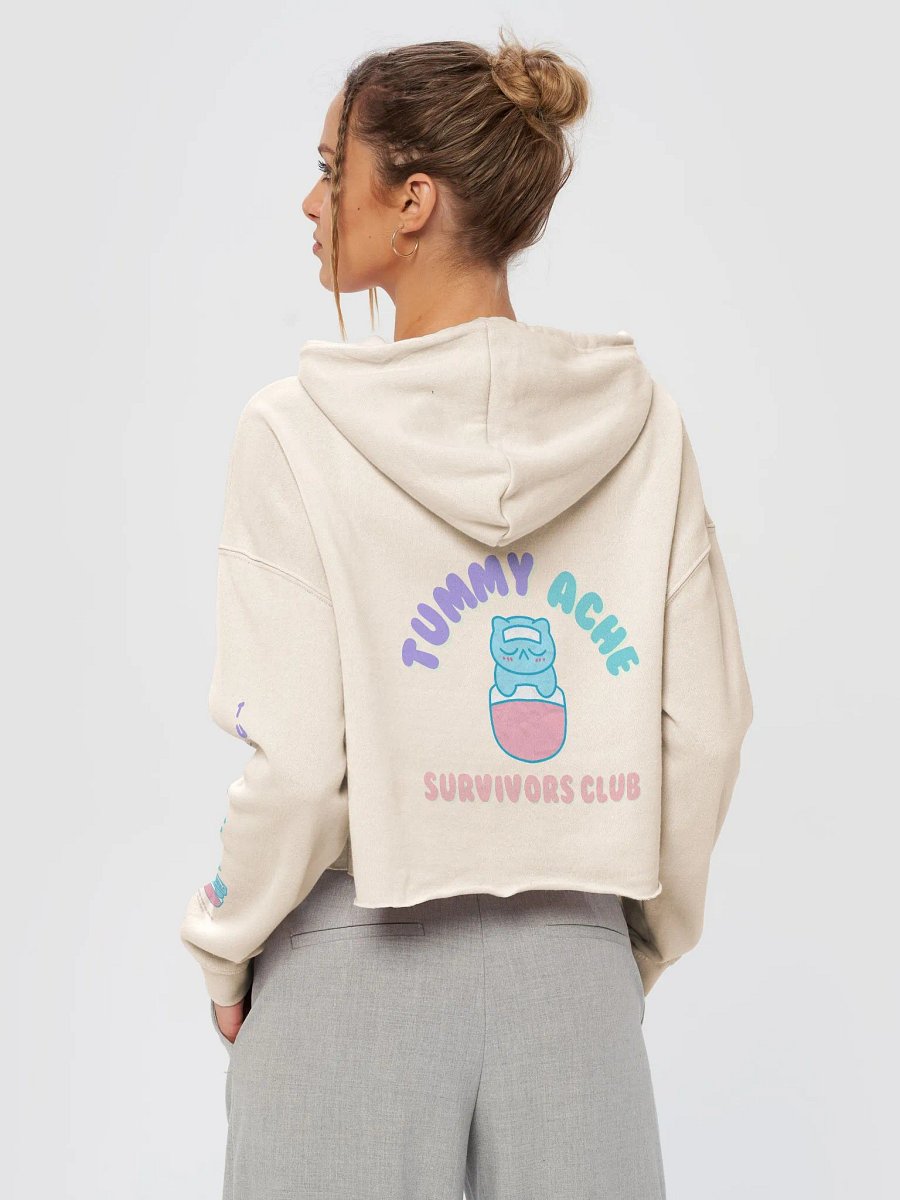 Tummy Ache Survivors Club Crop Hoodie product image (23)