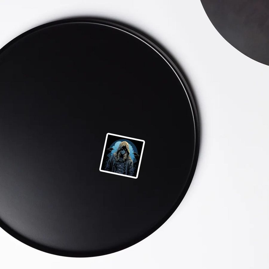 Premium Vinyl Magnet 🔵 Dark Crow Man Thoughts product image (6)