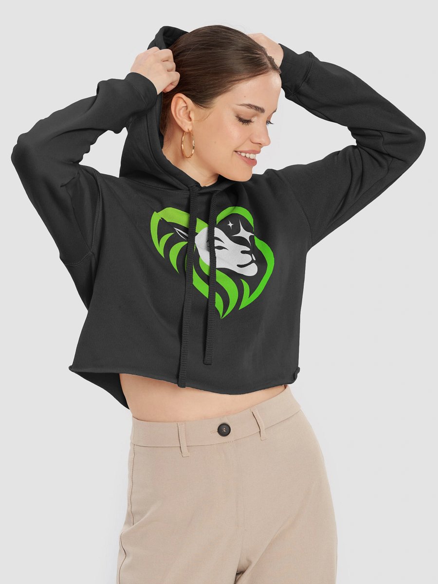 Green Logo Crop Hoodie product image (5)