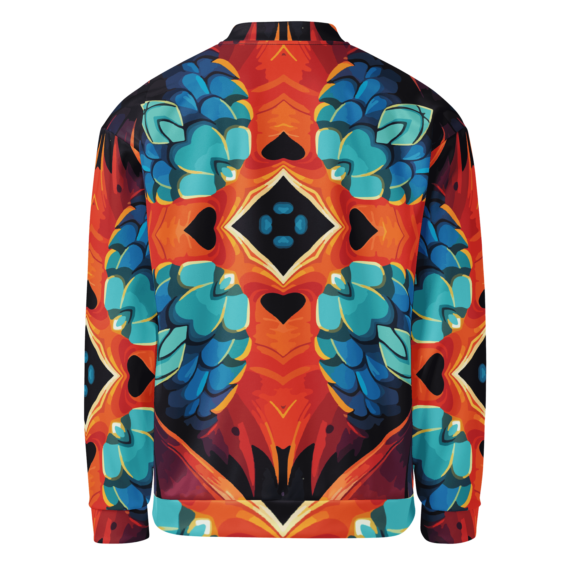 Kaleidoscopic Feathers All-Over Bomber Jacket product image (2)