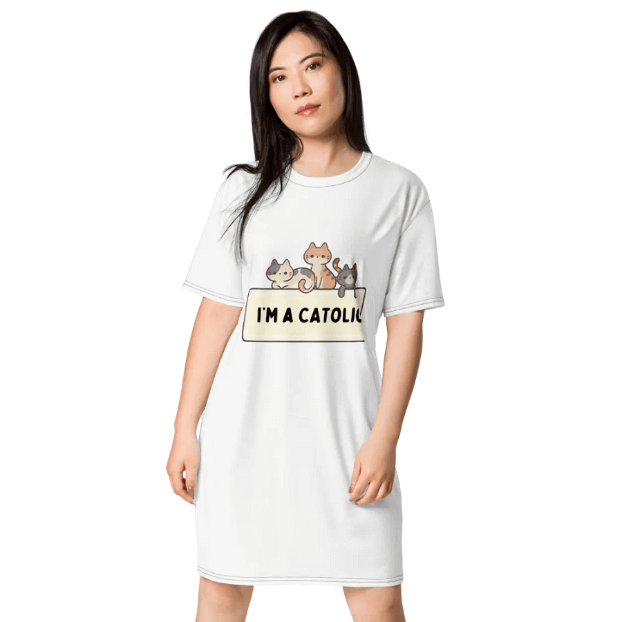 Catolic Cuties All-Over T-Shirt Dress product image (1)