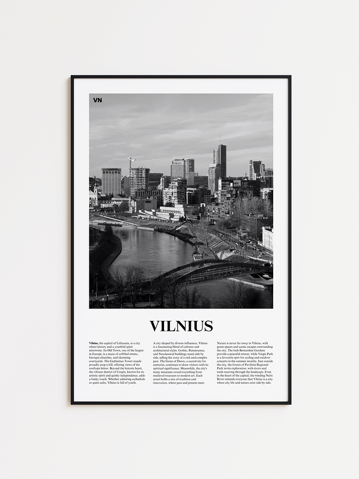 Vilnius 02 Newspaper Poster product image (1)