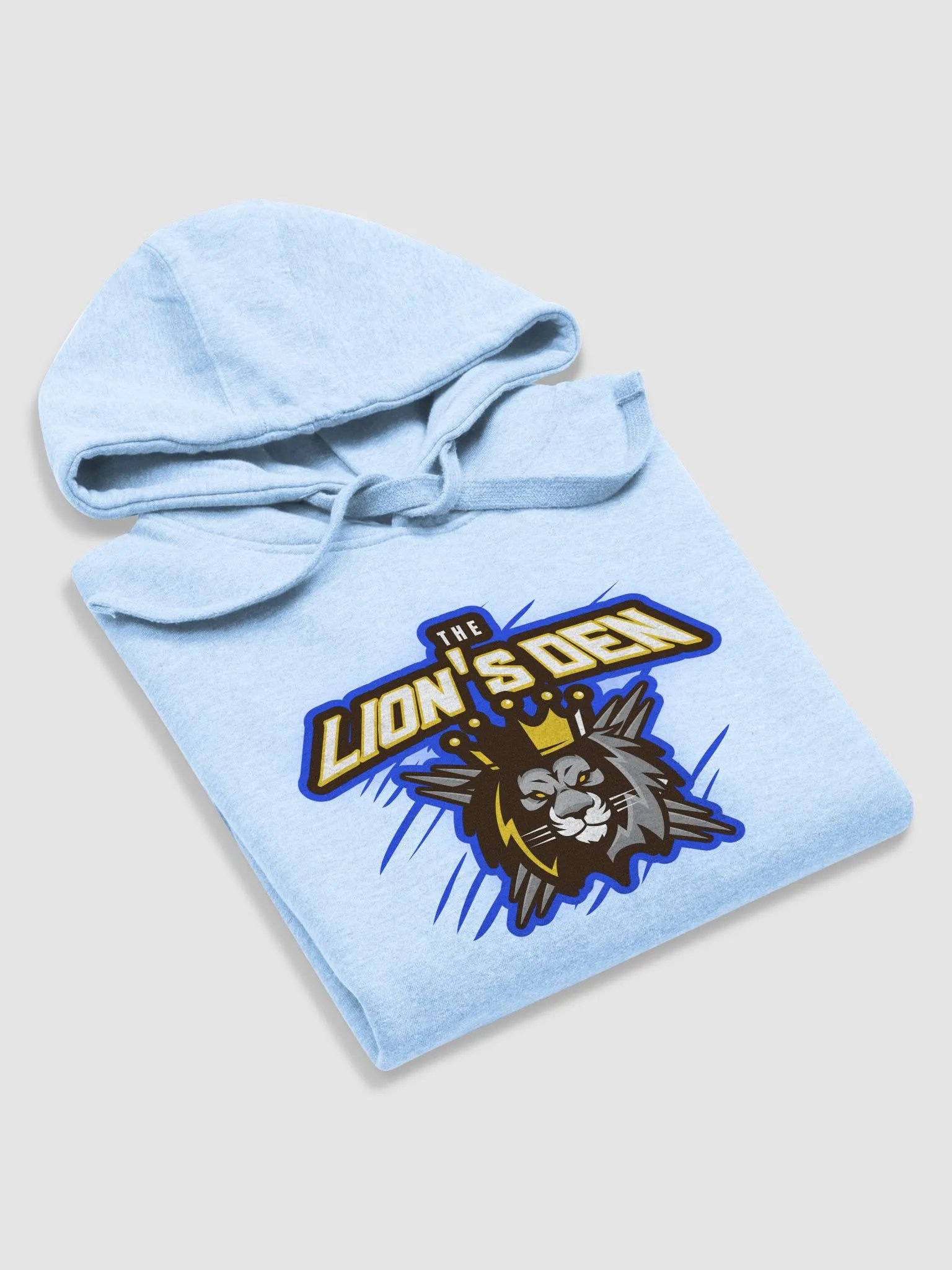 Premium Lion's Den Hoodie (Unisex) - SkyBlue/Rose/Grey/White product image (6)