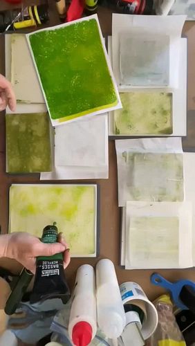 It’s leafy greens on my art table, and I am so glad to be back with a studio video! Join me for some textured gel-plate fun!
...