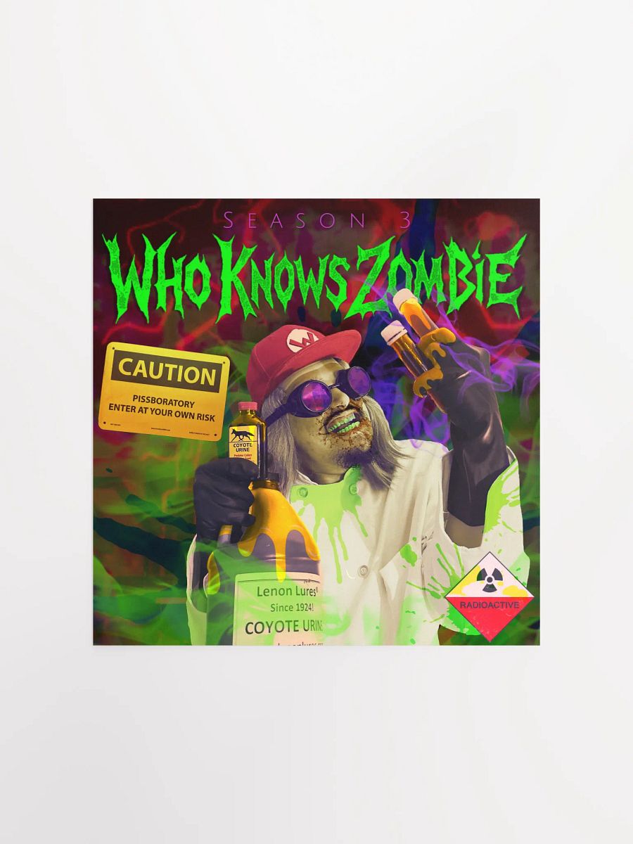 WhoKnowsZombie - The Scientist Poster product image (1)