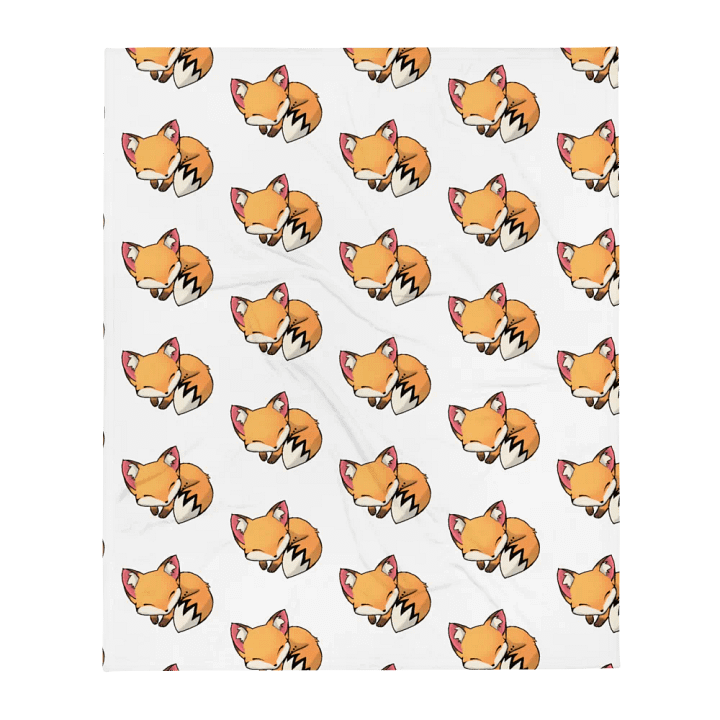 Sleepy Fox Throw Blanket product image (1)