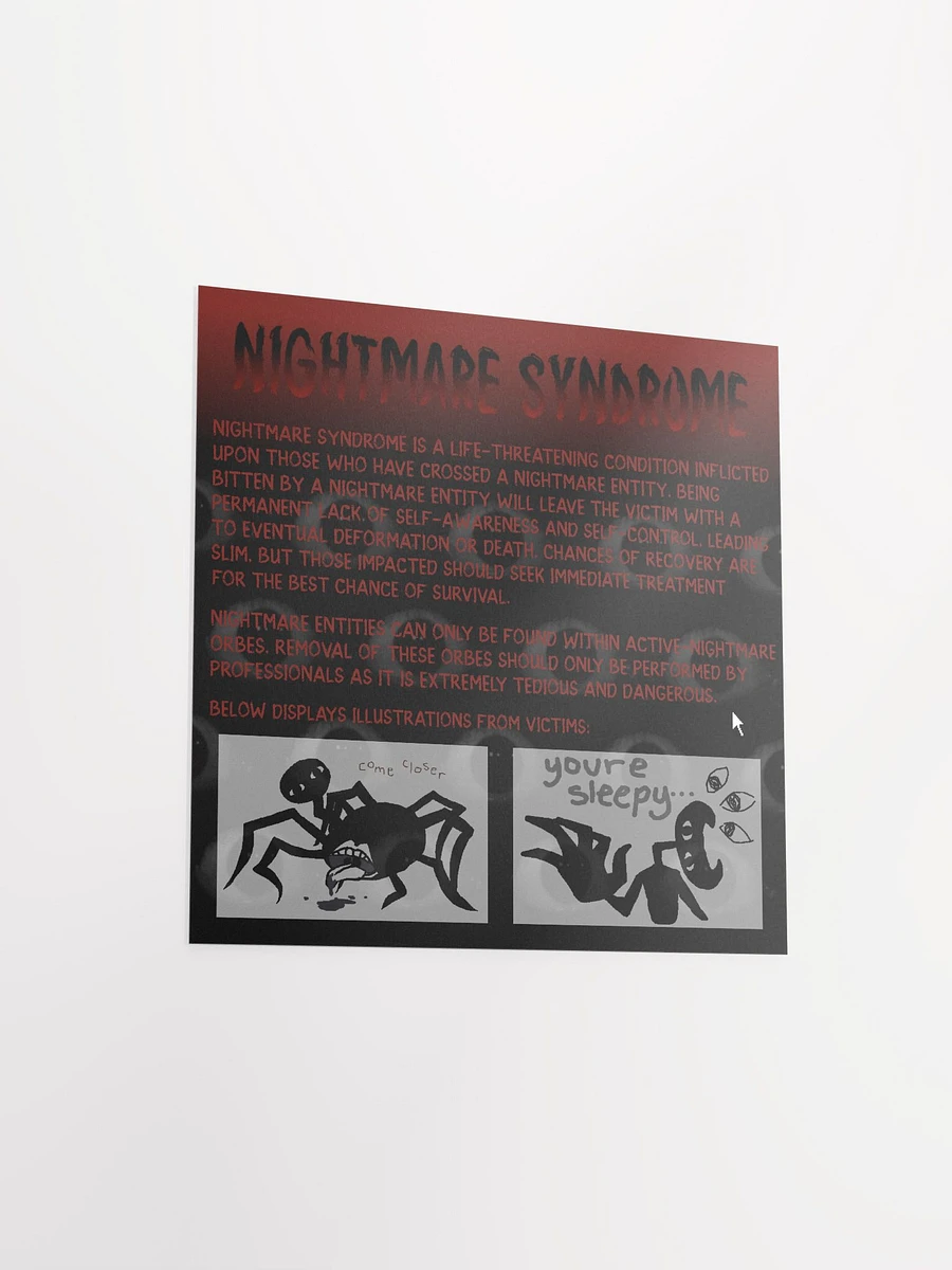 Nightmare Syndrome Website Square Matte Poster product image (3)