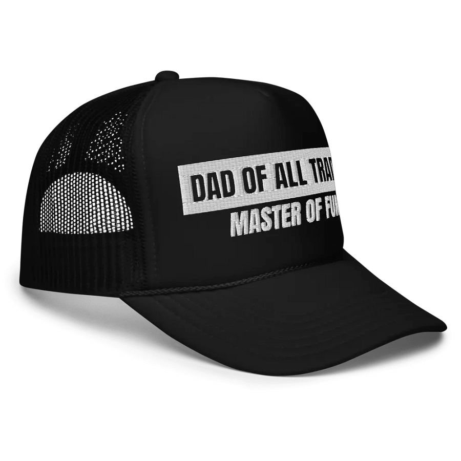 DAD OF ALL TRADES (white on black) product image (3)