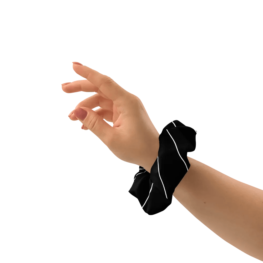 Rhythmic Navy/White Waves All-Over Print Scrunchie product image (3)