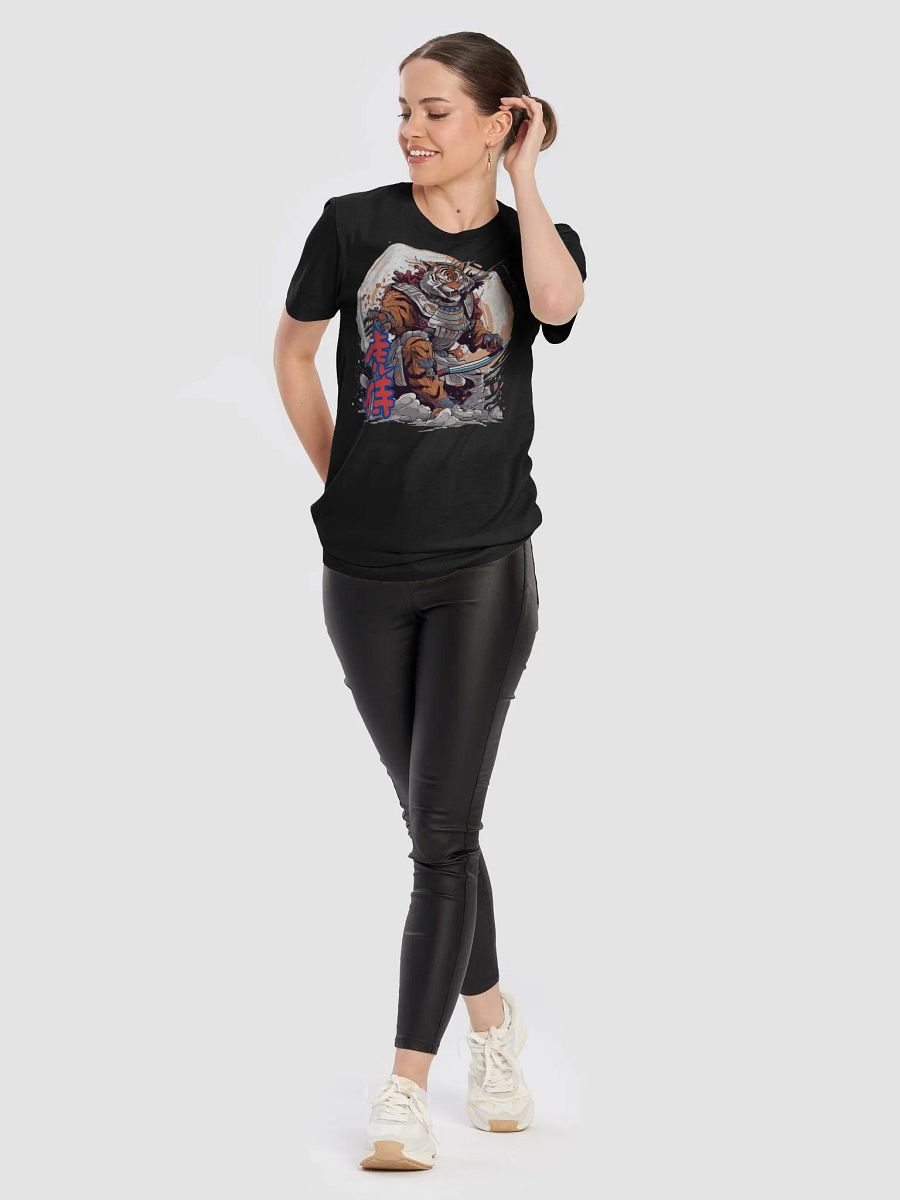 Samurai Tiger Graphic T-Shirt, Japanese Warrior Art Tee, Unique Animal Print T-Shirt, Cool Tiger Samurai Design Top Classic Tee product image (4)