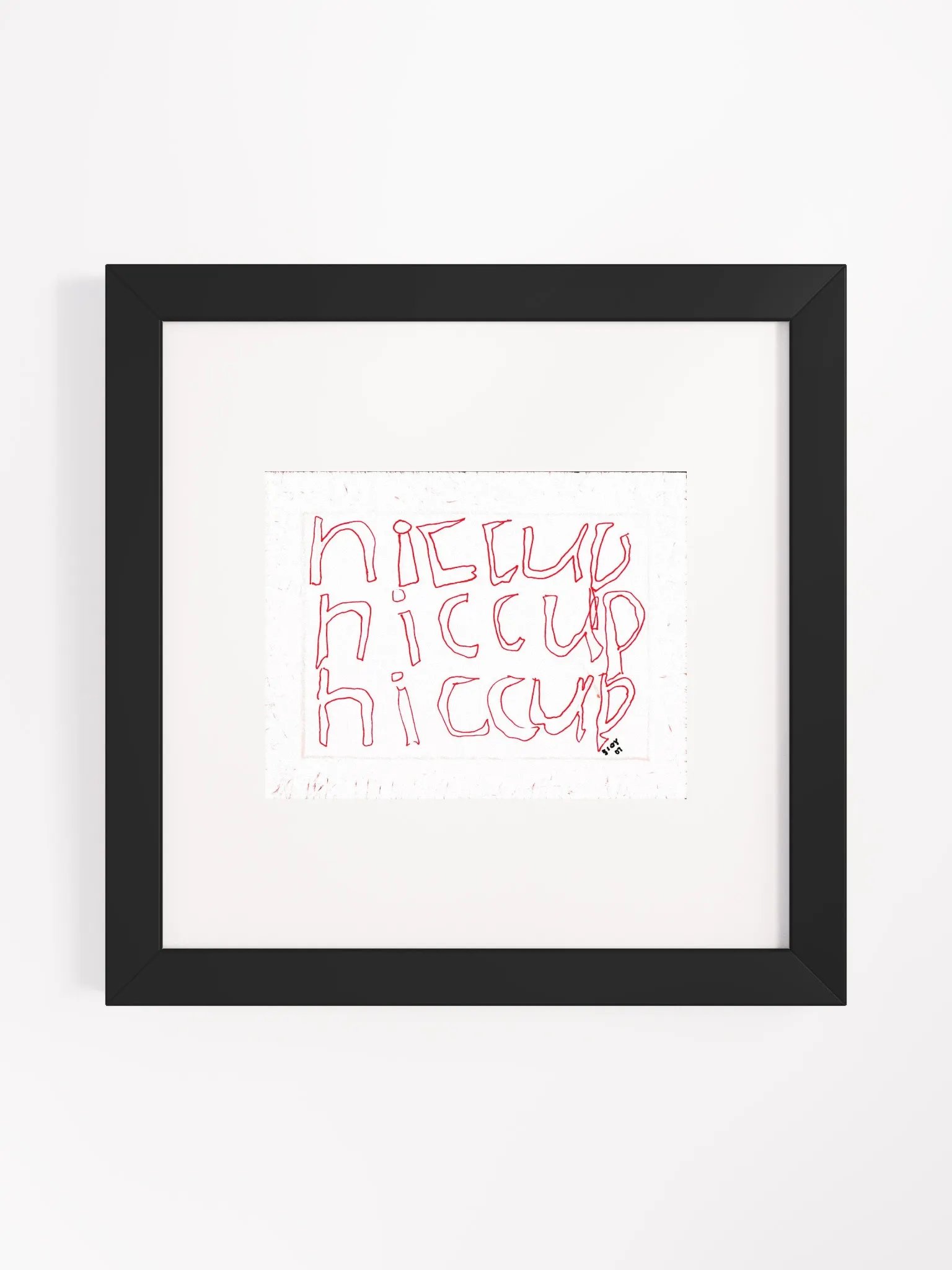 hiccup Panel Card Print Framed product image (1)