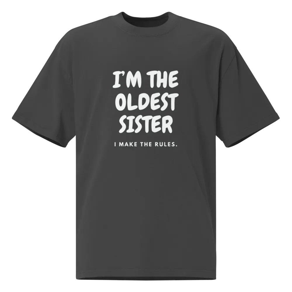 Rule-Maker Oldest Sister Faded Tee product image (1)