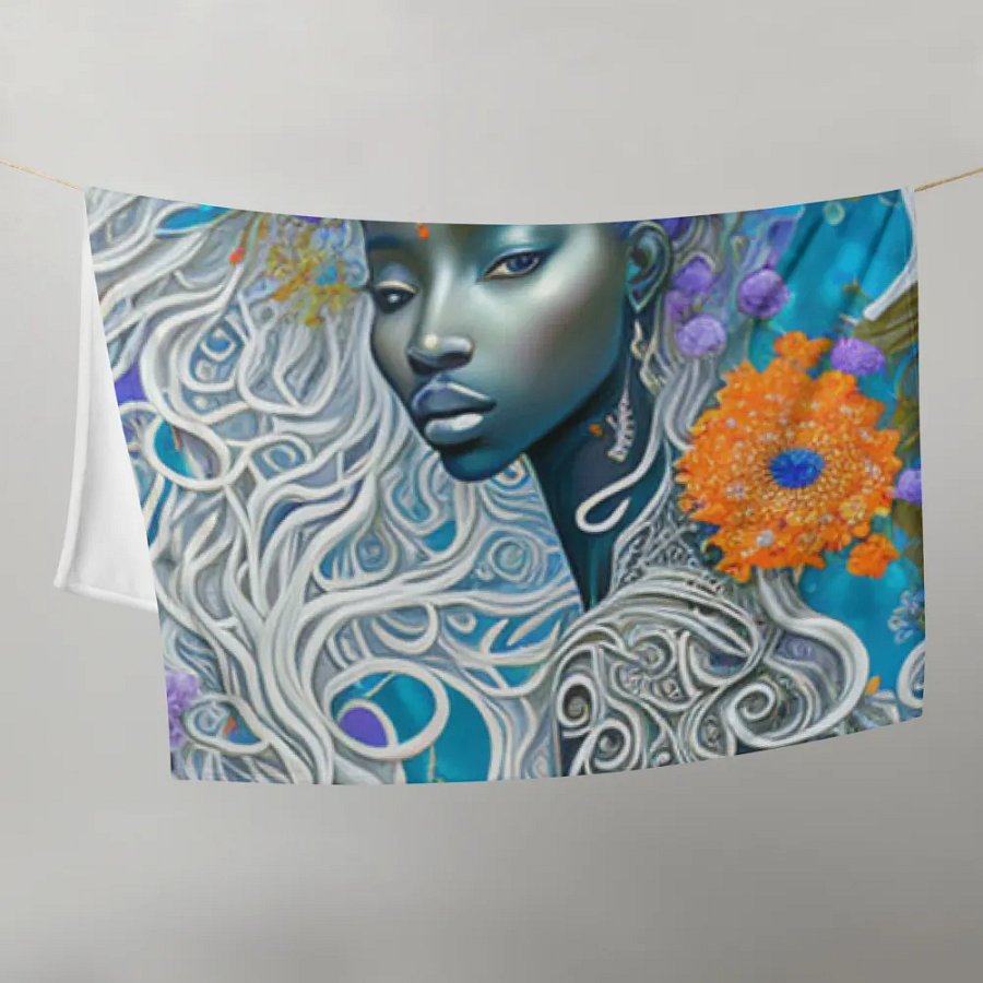 Blue Goddess Cosy Fleece Blanket product image (9)