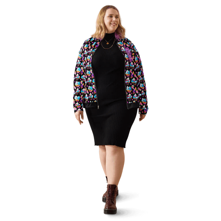 Ice Cream Pattern All Over Print Bomber Jacket product image (2)