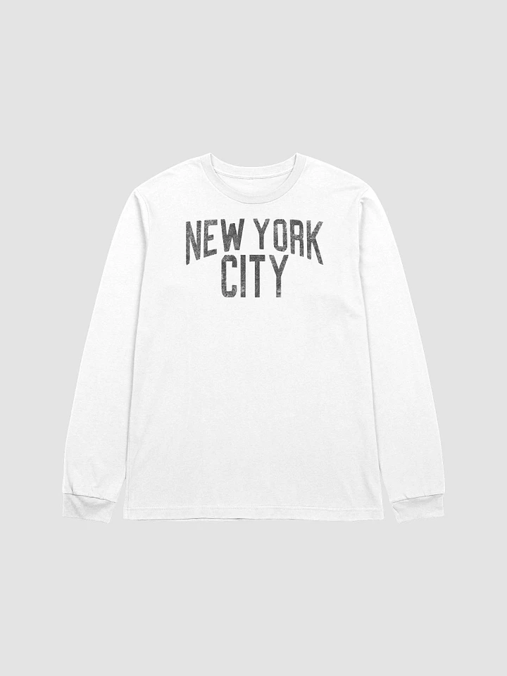 New York City LS T-shirt (Black text) product image (2)