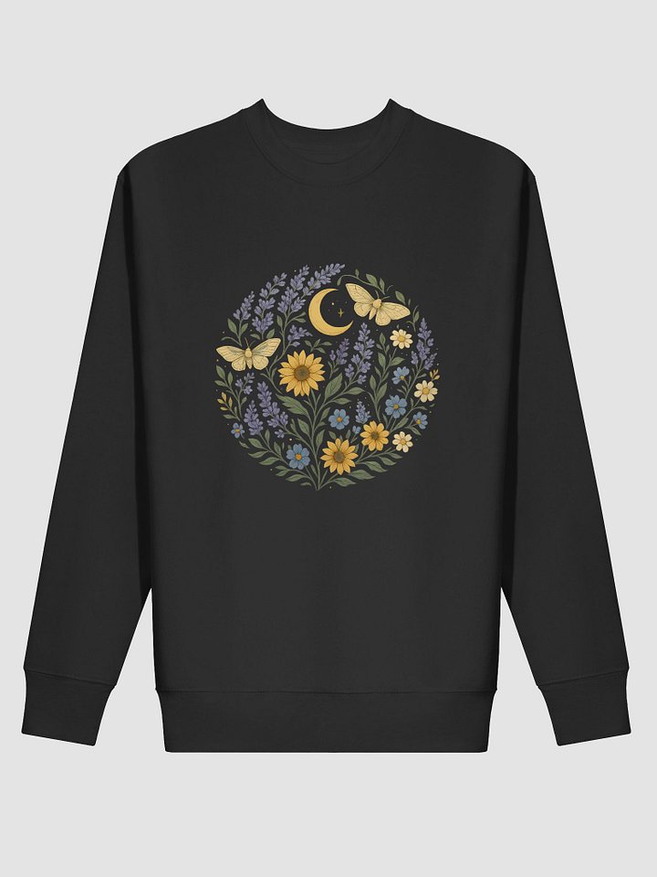 Cottagecore Sweatshirt With Moon And Wildflower Circle product image (11)