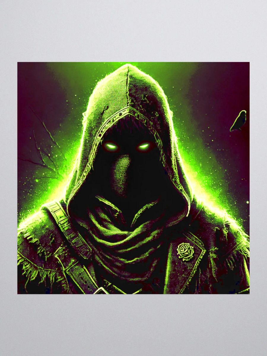 Kryme’s Hooded Figure Vinyl Sticker 👤💀 product image (3)