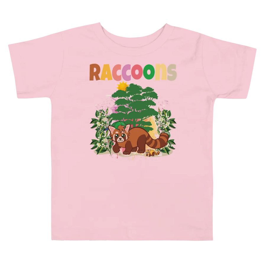Raccoons Colorful Funny Cute Bella +Canvas Toddler T-Shirt – Funny Shirt, Best Gift for Kids product image (3)